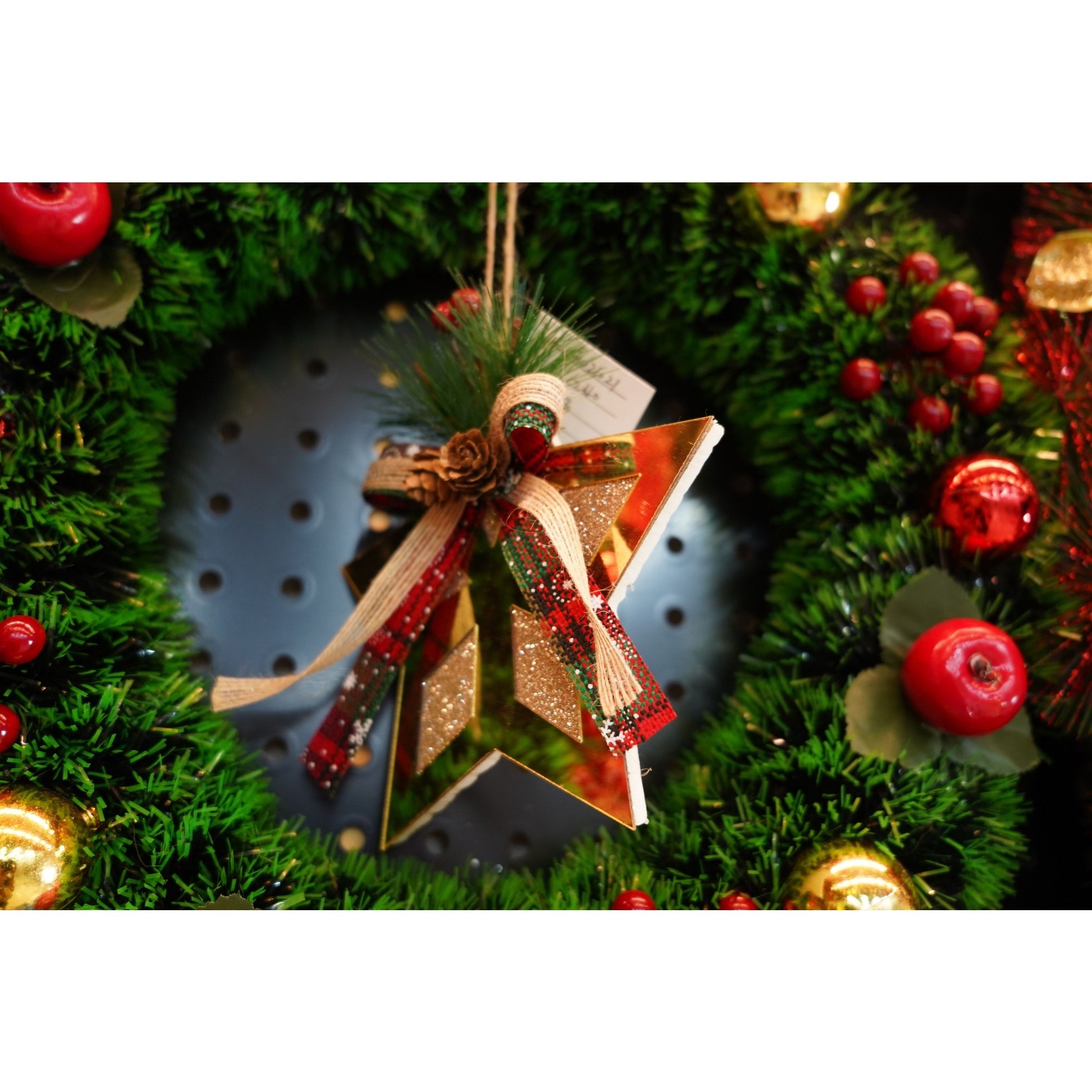 Ornament brad, Flippy, Stea, Auriu, Lucios, 17*17CM, Acril, Interior/ Exterior-3