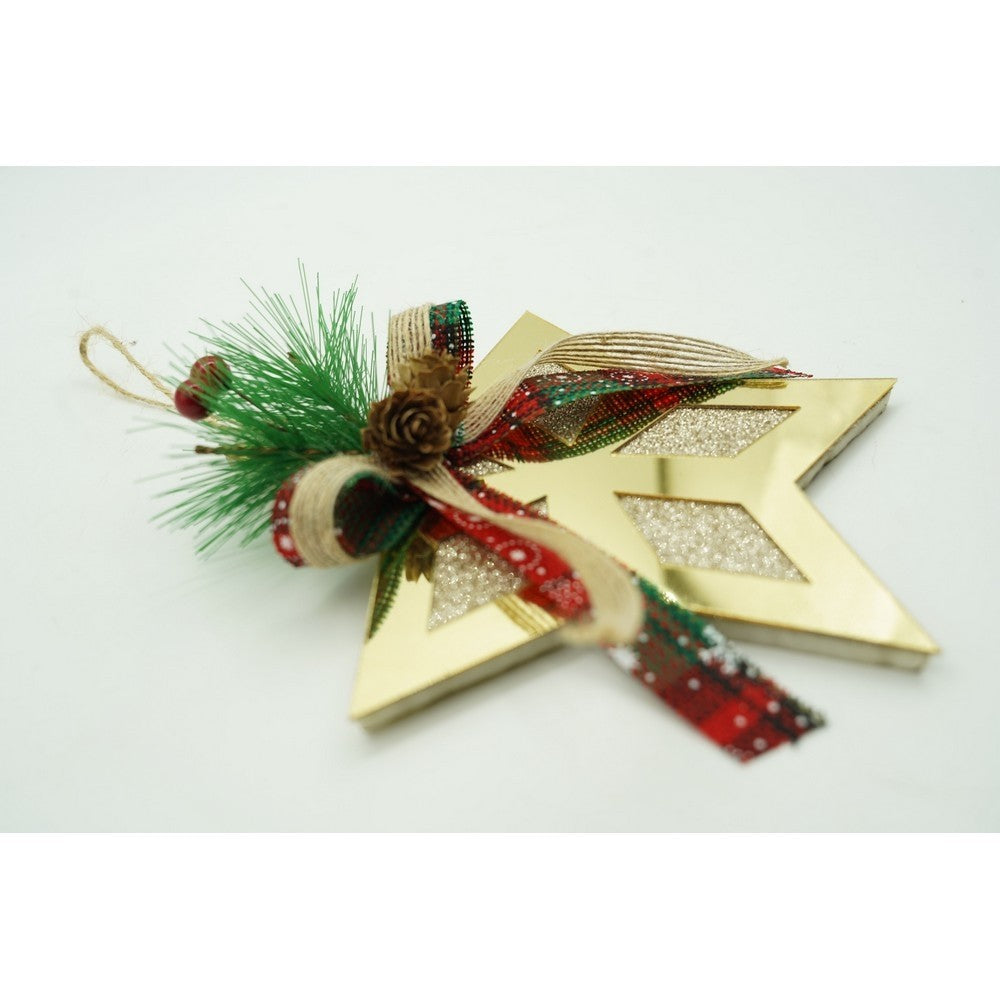 Ornament brad, Flippy, Stea, Auriu, Lucios, 17*17CM, Acril, Interior/ Exterior-9