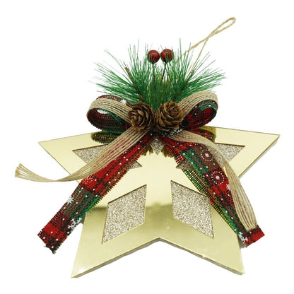 Ornament brad, Flippy, Stea, Auriu, Lucios, 17*17CM, Acril, Interior/ Exterior-0