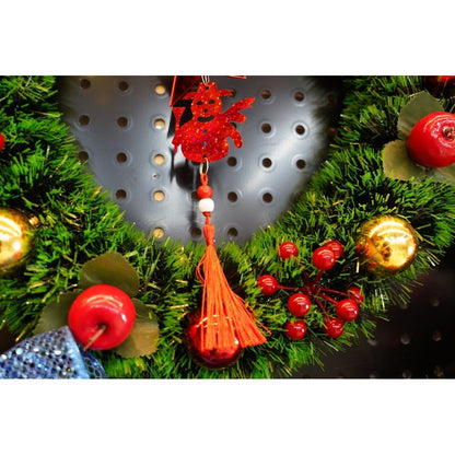 Ornament brad, Flippy, Stea, Om de zapada, Rosu, Lucios, 10*28CM, Acril, Interior/ Exterior-8