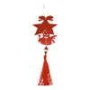 Ornament brad, Flippy, Stea, Om de zapada, Rosu, Lucios, 10*28CM, Acril, Interior/ Exterior-0