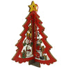 Ornament de brad mos craciuni in brad, Flippy, multicolor, lemn, 10.5x9.5 cm-0