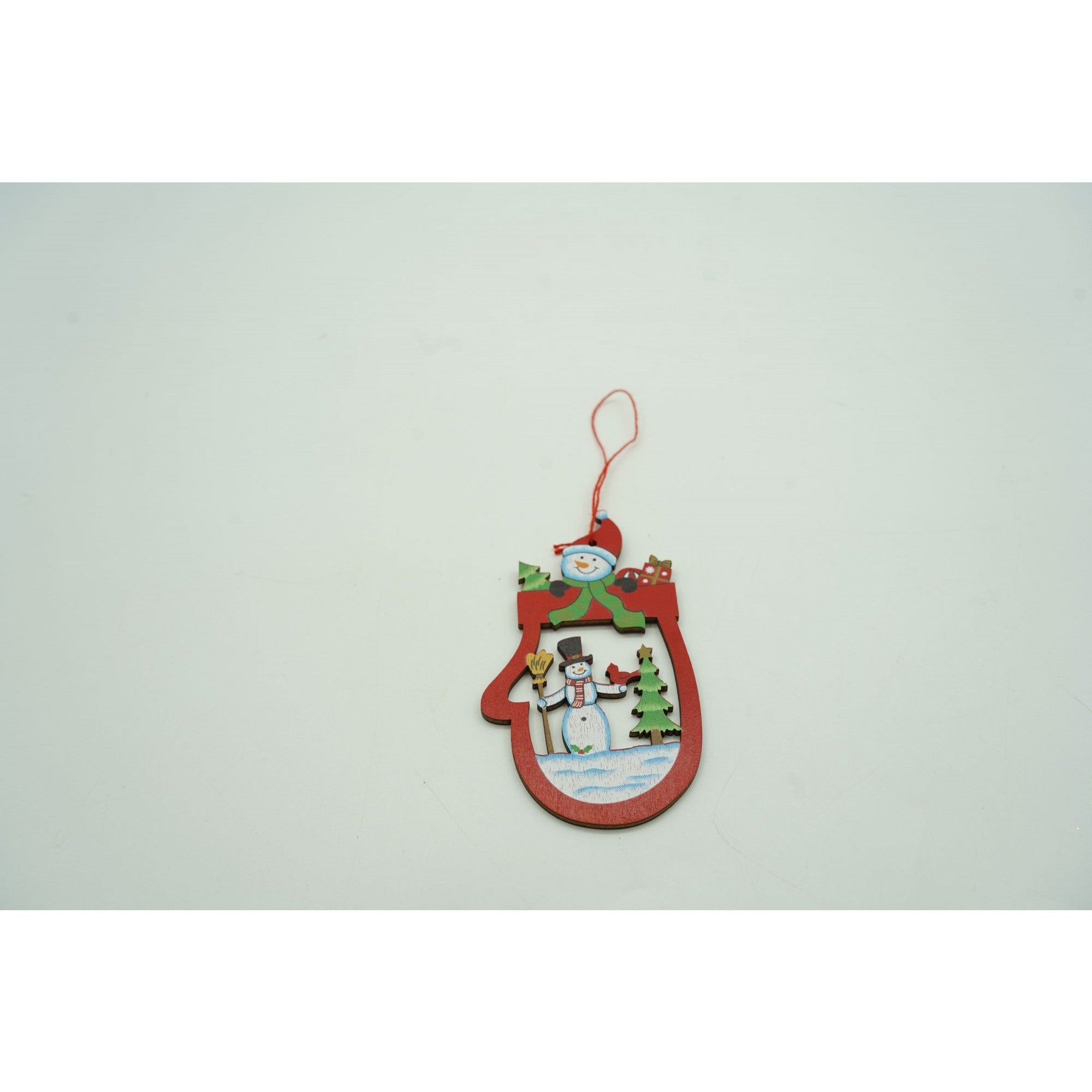 Ornament de brad oameni de zapada, Flippy, multicolor, lemn, 10 cm-4