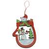 Ornament de brad oameni de zapada, Flippy, multicolor, lemn, 10 cm-0