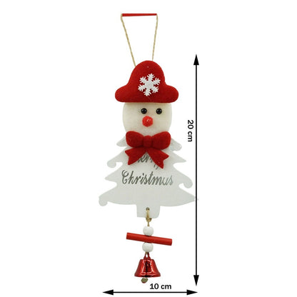 Ornament de brad om de zapada, Flippy, alb, lemn, 20 cm-3