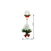 Ornament de brad pom de craciun, Flippy, alb, lemn, 17 cm-0