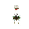 Ornament de brad stea cu cerb, Flippy, multicolor, lemn, 15 cm-0