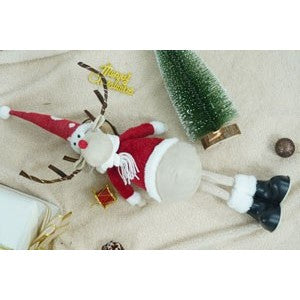 Ornament de Craciun ren, Flippy, rosu/alb, textil, 55 cm-4