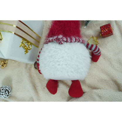 Ornament de Craciun spiridus, Flippy, gri/alb, textil, 58 cm-8