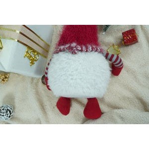Ornament de Craciun spiridus, Flippy, gri/alb, textil, 58 cm-9