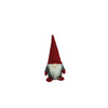 Ornament de Craciun spiridus, Flippy, gri/rosu, textil, 12 cm-0