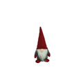 Ornament de Craciun spiridus, Flippy, gri/rosu, textil, 12 cm-0