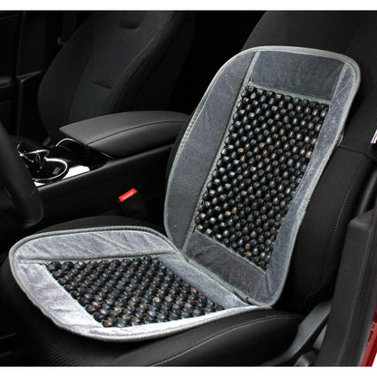 Huse auto cu bile de masaj din lemn si margine de plus gri CSM-01-Grey-1