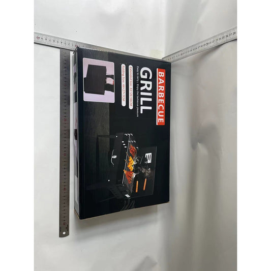 Gratar Portabil, Flippy, Pliabil, Tip Diplomat, Accesorii pentru Gatit Incluse, 46x43x26 cm, Negru-1