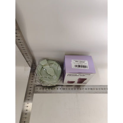Pahar pliabil din silicon Flippy, pentru calatorii, camping, 350 ml,  8.2x6.3x9.1 cm, verde-9