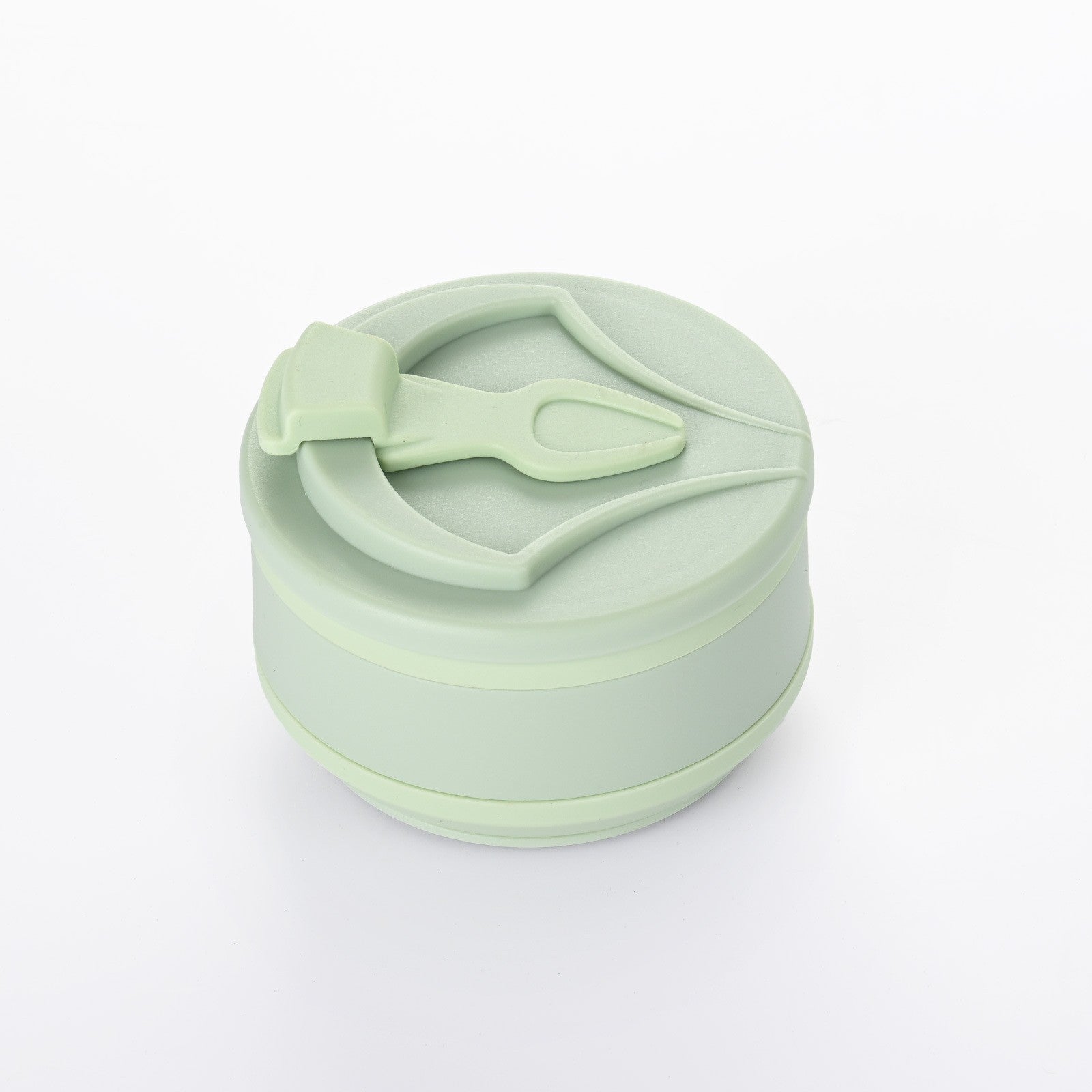 Pahar pliabil din silicon Flippy, pentru calatorii, camping, 350 ml,  8.2x6.3x9.1 cm, verde-6