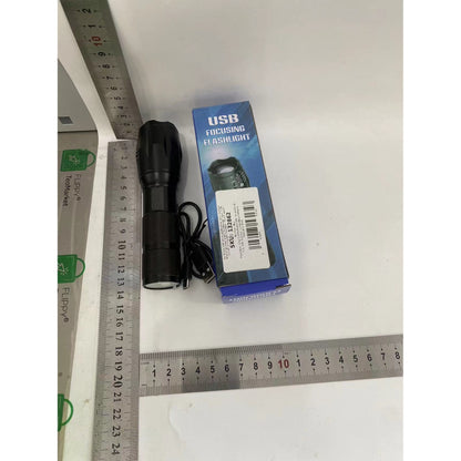 Lanterna Power Bank, Flippy, cu rază lungă de acțiune, super Luminoasa, T6 telescopic, zoom multi-funcție, Neagra-1