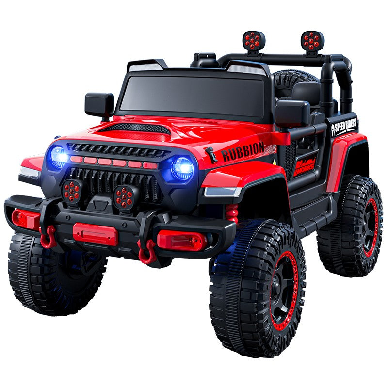 Mașină Electrică pentru Copii, Flippy, Off-Road, Conectare Bluetooth, telecomandă, Tracțiune Integrală, Lumina Intermitenta, Baterie 12V 7Ah, 120x63x68cm, Rosu-11