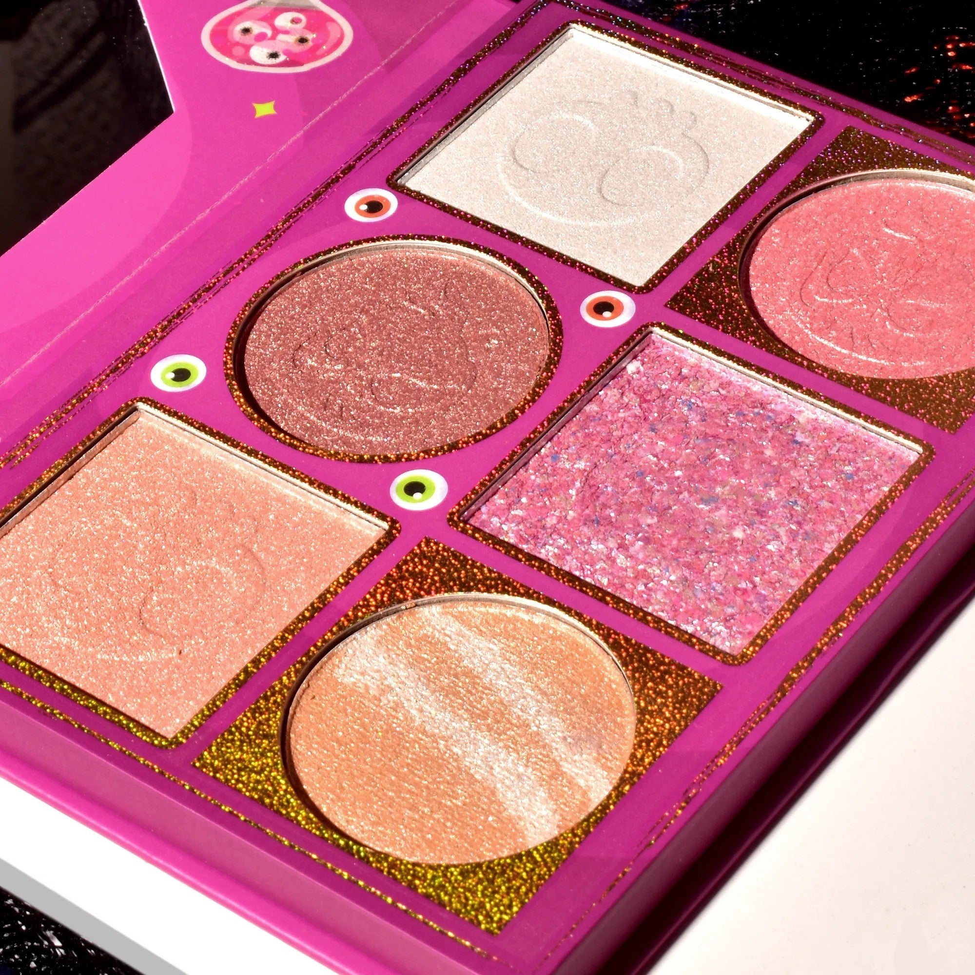 Paleta Iluminatoare, Flippy, 6 Nuante, Halloween, Culori Calde, Dreptunghiulara, 160g, Valabilitate 24 Luni, 17.4x11.5x1.3 cm, Varianta A, Nude-Rose-3
