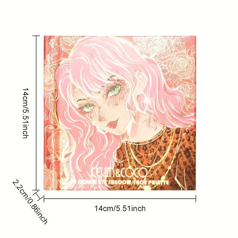 Paleta de Farduri Kevin&Coco, 59 culori, Stil Carte, 3 Straturi, Pudra Compacta, Clasic, Fara Sulfati, 14.2 x 14.2 x 2.3 cm, 80 g, multicolor-1