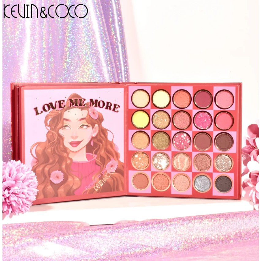 Paleta de Farduri Kevin&Coco, 59 culori, Stil Carte, 3 Straturi, Pudra Compacta, Clasic, Fara Sulfati, 14.2 x 14.2 x 2.3 cm, 80 g, multicolor-3