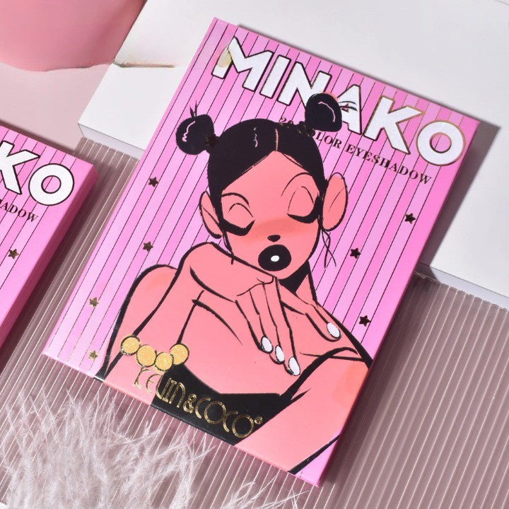 Paleta de Machiaj, KEVIN&COCO, 20 Culori Pink Girl, Fard de Pleoape si Blush, Roz-4