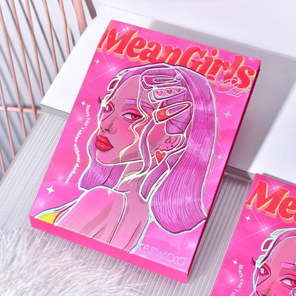 Trusa de Machiaj, KEVIN & COCO, Mean Girl Heart, Fard de Pleoape, Iluminator, Blush Cremos, 96 culori, 21 x 15.7 x 2.4 cm-3