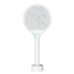 Paleta Electrica pentru Tantari, Muste si Tantari 2in1, Flippy, Reincarcabila, Incarcare USB, 2600V, Plastic, Casa si Gradina, Anti-insecte, Stand, 23x51 cm, Alb-0