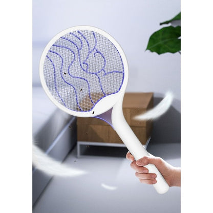 Paleta Electrica pentru Tantari, Muste si Tantari 2in1, Flippy, Reincarcabila, Incarcare USB, 2600V, Plastic, Casa si Gradina, Anti-insecte, Stand, 23x51 cm, Alb-5