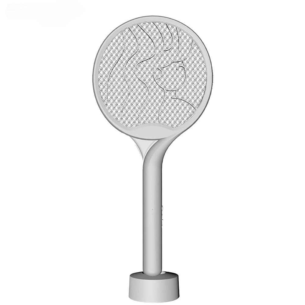 Paleta Electrica pentru Tantari, Muste si Tantari 2in1, Flippy, Reincarcabila, Incarcare USB, 2600V, Plastic, Casa si Gradina, Anti-insecte, Stand, 23x51 cm, Gri-5