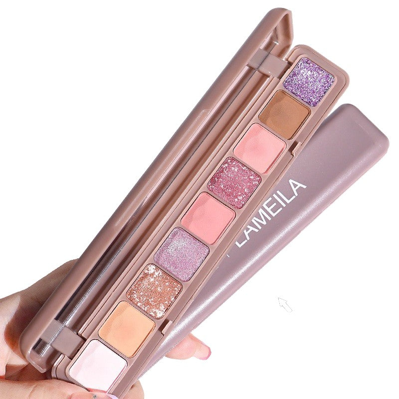 Paleta Farduri Flippy, 9 Culori, Farduri Mate si Sidefate, Rezistenta la Apa, Oglinda, 10 g,  9 x 3 x 2 cm, Valabilitate 3 Ani, Multicolor-0
