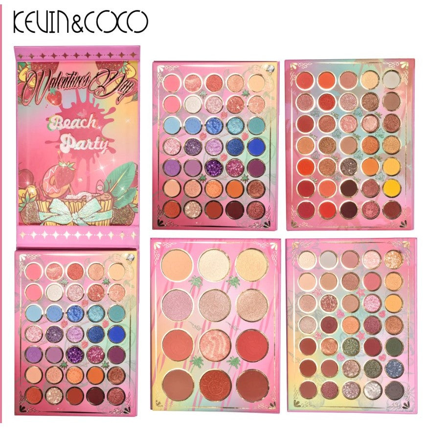 Paleta farduri Kevin&Coco, 117 culori, 4 straturi, rotativa, iluminator si blush inclus, dreptunghiulara, 112g, 20.8 x 15.5 x 2.1 cm, multicolor-5
