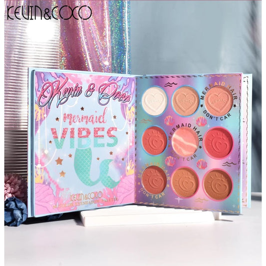 Paleta farduri Kevin&Coco, 69 nuante, blush, iluminator, conturing, deschidere tip carte, 18.6 x 16.5 cm, 97 g, multicolor-1