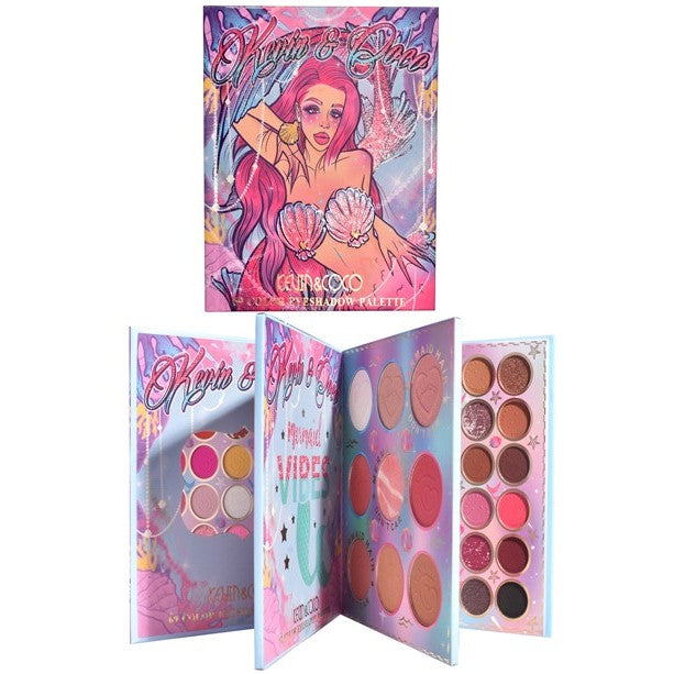 Paleta farduri Kevin&Coco, 69 nuante, blush, iluminator, conturing, deschidere tip carte, 18.6 x 16.5 cm, 97 g, multicolor-0