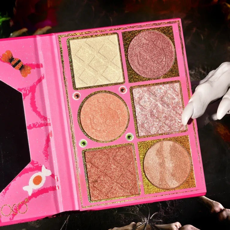 Paleta Iluminatoare, Flippy, 6 Nuante, Halloween, Culori Calde, Dreptunghiulara, 160g, Valabilitate 24 Luni, 17.4x11.5x1.3 cm, Varianta B, Nude-Rose-3