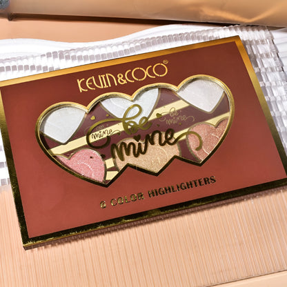 Paleta Iluminatoare, Kevin & Coco, 6 Nuante, Be Mine, Culori Calde, Dreptunghiulara, 140 g, Valabilitate 24 Luni, 17.4x11.5x1.3 cm, Varianta A, Nude-5