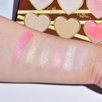 Paleta Iluminatoare, Flippy, 6 Nuante, Be Mine, Culori Calde, Dreptunghiulara, 140 g, Valabilitate 24 Luni, 17.4x11.5x1.3 cm, Varianta B, Rose-1