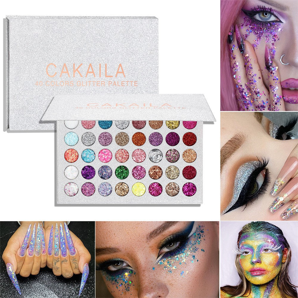 Trusa de machiaj , paleta de glitter / sclipici cu 40 de culori , Flippy-3