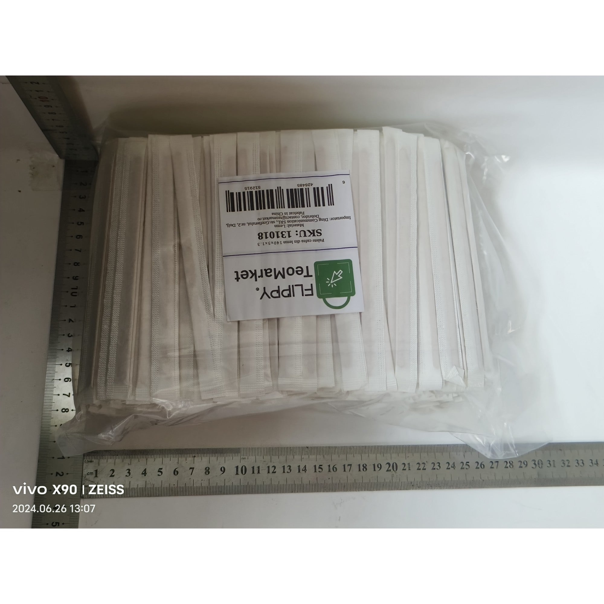 Set 1000 Palete pentru Cafea, Flippy, din Lemn, Ambalate Individual, 140x5x1.3 mm-1