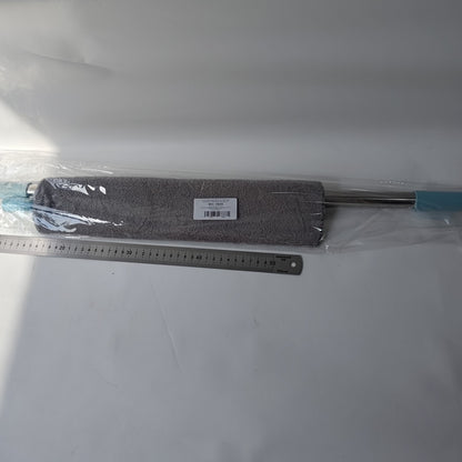 Pamatuf pentru Curatat Praful, Flippy, Model Slim pentru Zone Greu Accesibile, Maner Extensibil, Laveta Microfibra Inclusa, Usor de Curatat, Albastru Gri-1