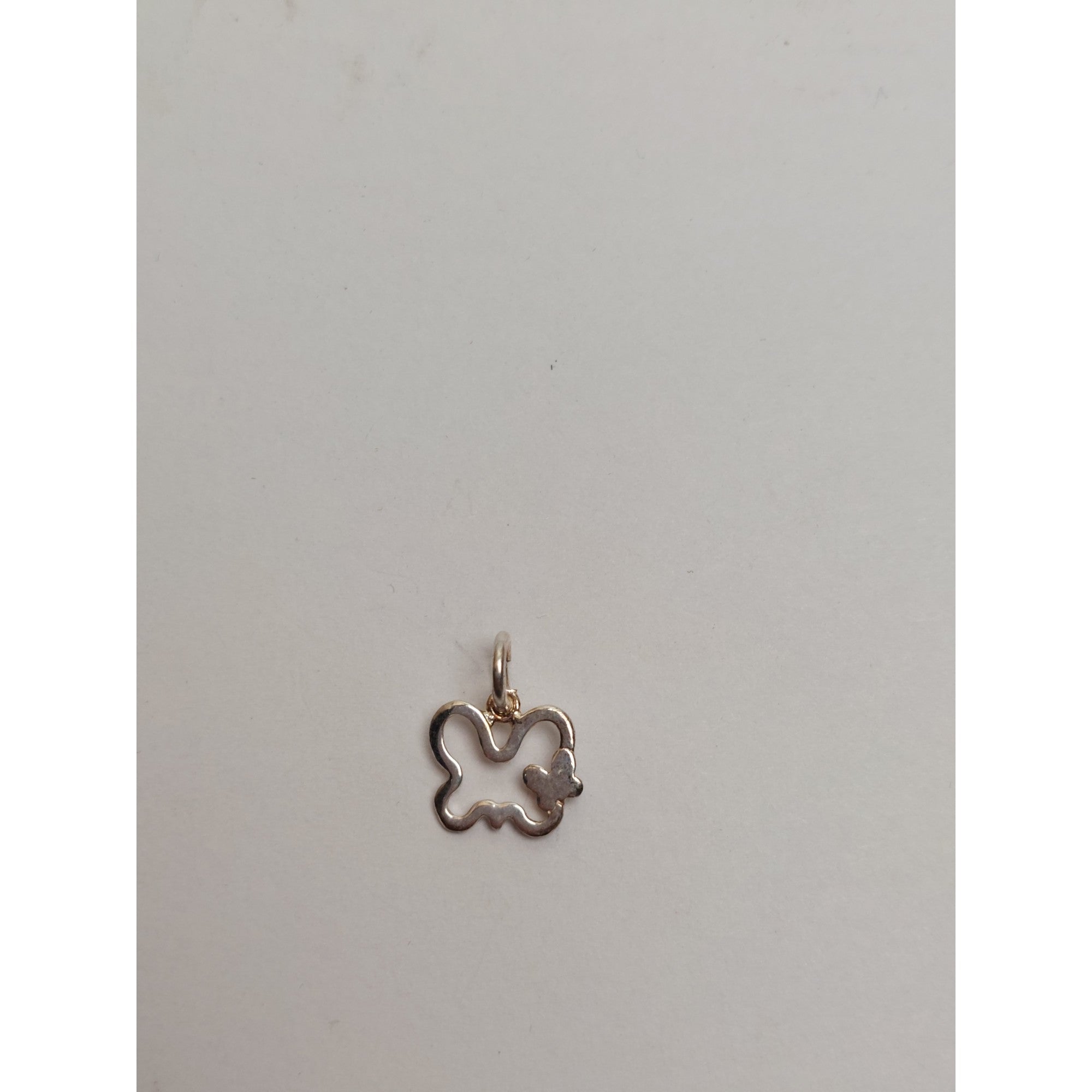 Pandantiv, Jolie Silver, Argint 925, Model Fluture Dublu, 0.9g, 1.2 cm x 1.2 cm-1