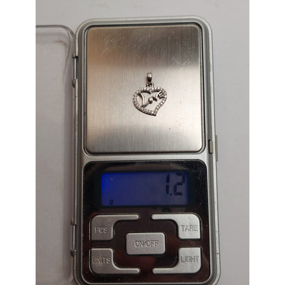 Pandantiv, Jolie Silver, Argint 925, Model Inima Love, 1.2 g, 1.5 x 1.5 cm-1