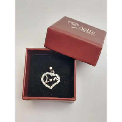 Pandantiv, Jolie Silver, Argint 925, Model Inima Love, 1.2 g, 1.5 x 1.5 cm-2