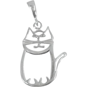 Pandantiv, Jolie Silver, Argint 925, Model Pisica, 2 g, 25x15 mm-0