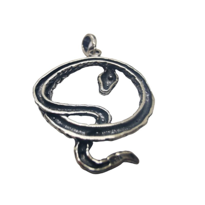 Pandantiv din Argint 925 Jolie Silver, Model Sarpe Incolacit, 40 x 26 mm, 4.7 g-1
