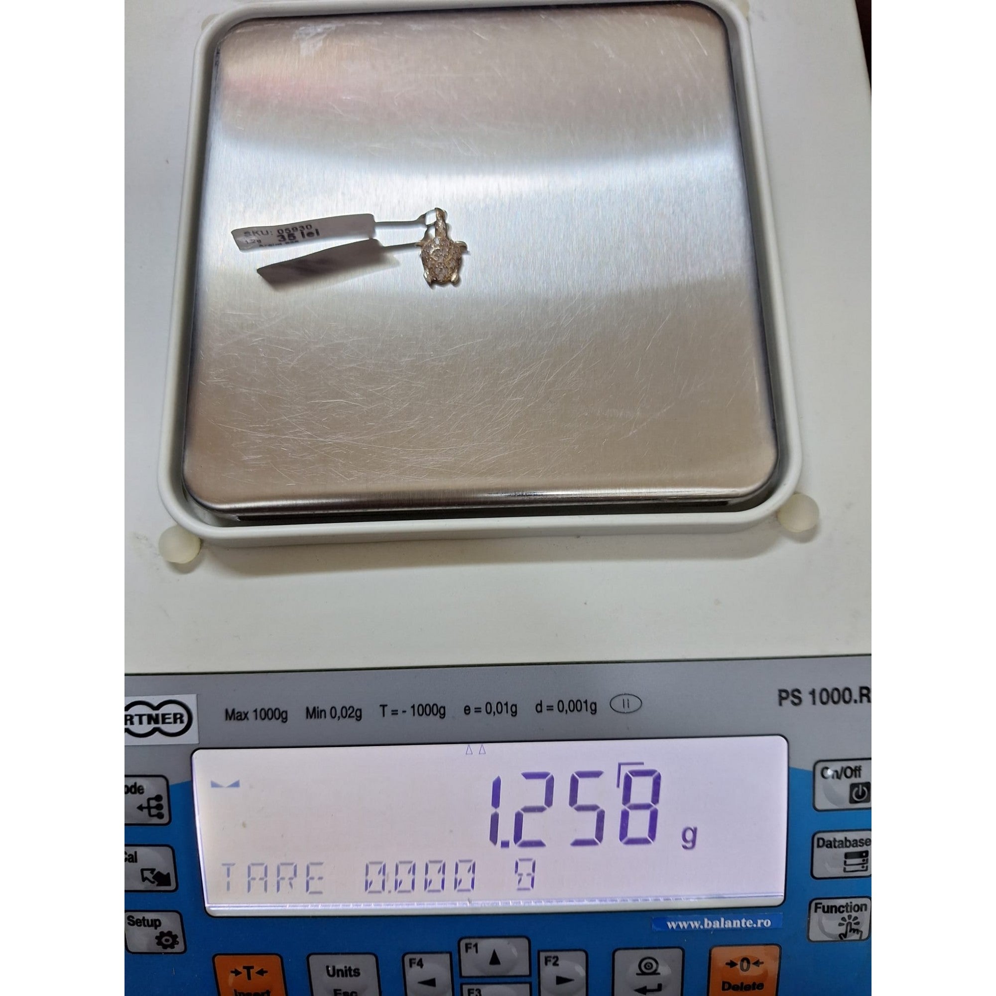 Pandantiv Broasca Testoasa, Argint 925, 2 cm x 1,2 cm-1