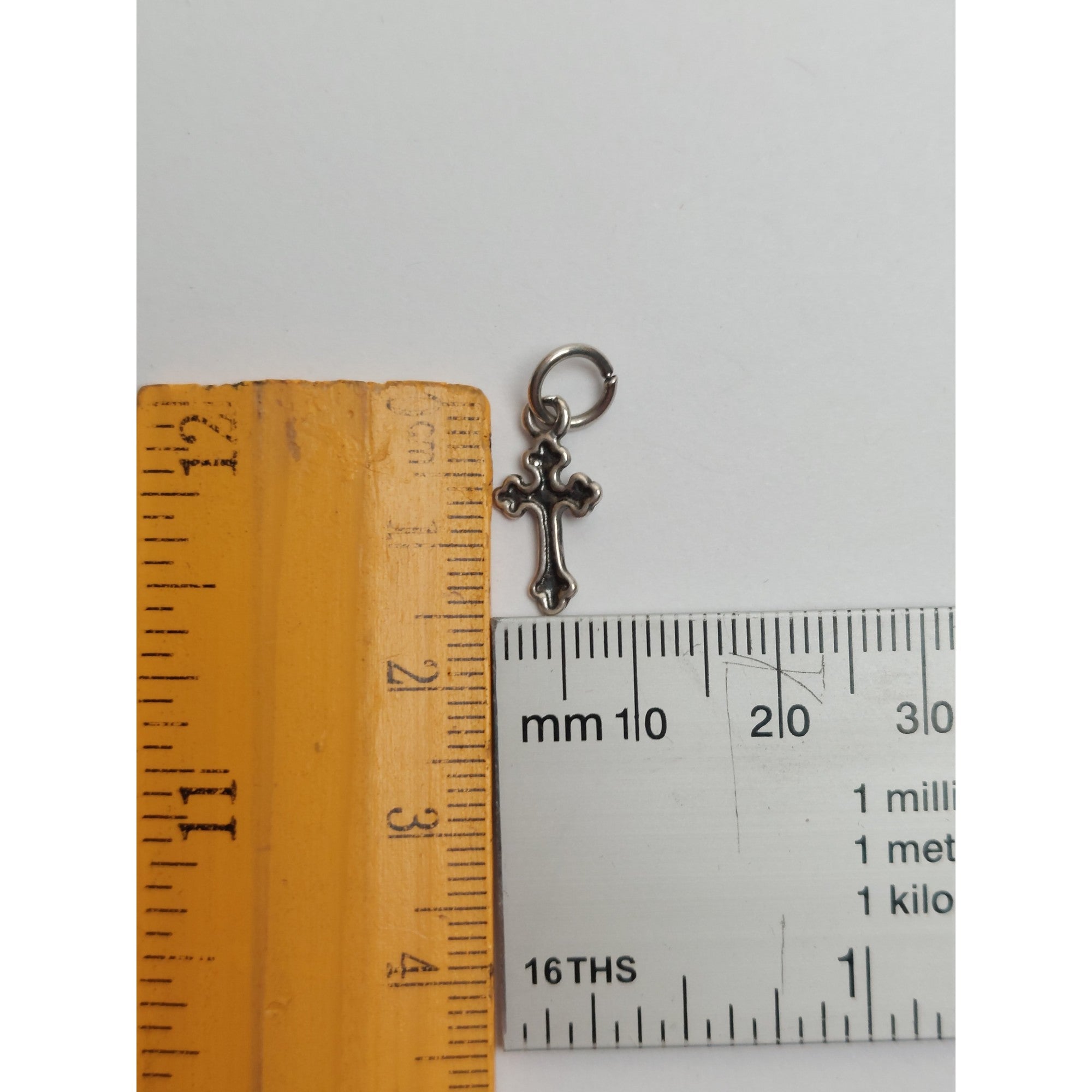 Pandantiv din Argint 925 Cruce botez, Jolie Silver, 0.6g, 1.5 cm x 1 cm-2