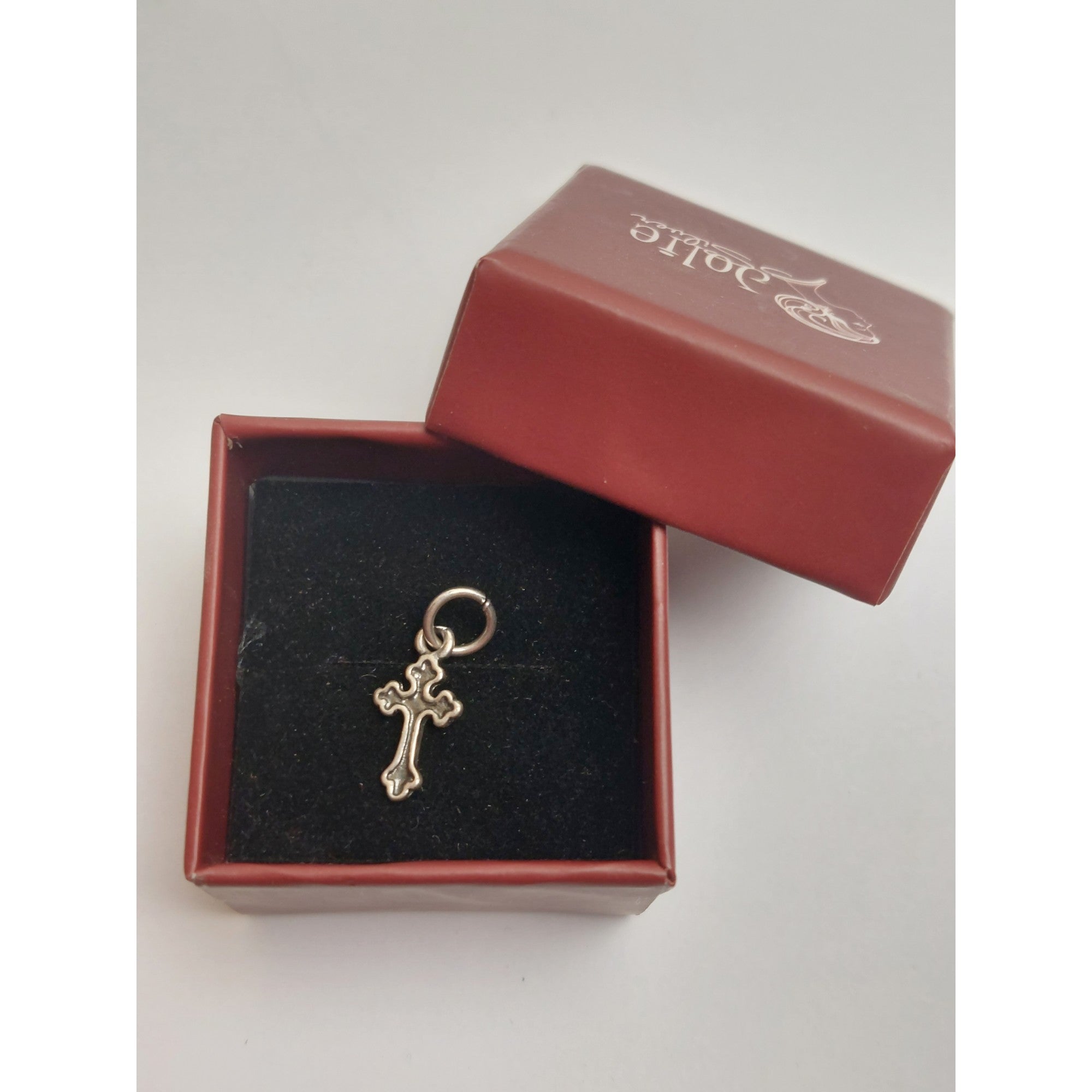 Pandantiv din Argint 925 Cruce botez, Jolie Silver, 0.6g, 1.5 cm x 1 cm-0