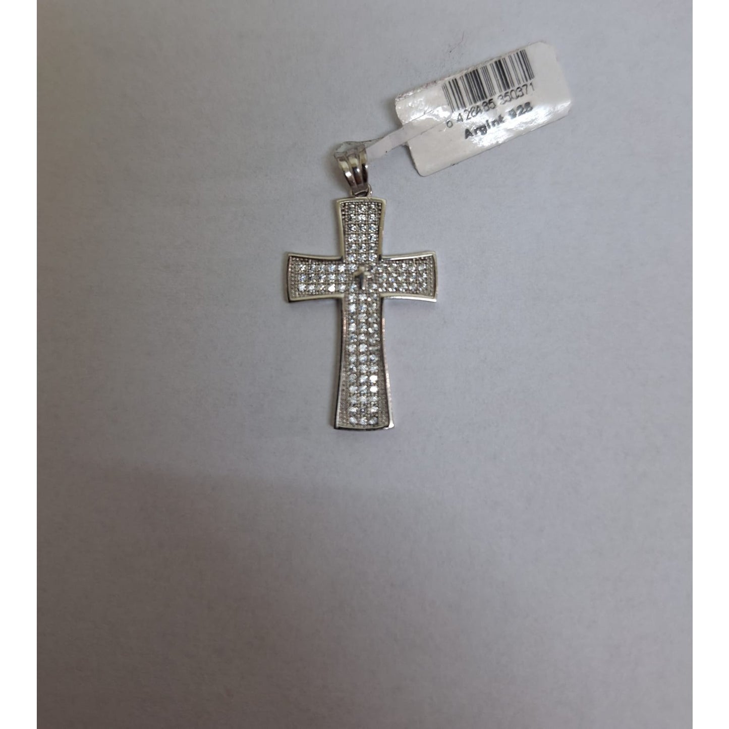 Pandantiv, Jolie Silver, Argint 925, Model Cruce cu Pietre, 2.6 G, 3 x 2 Cm-4