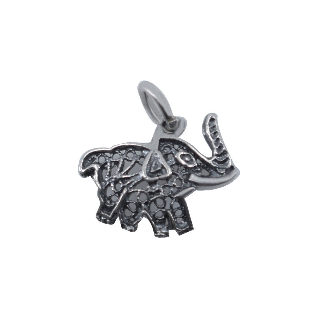 Pandantiv din Argint 925 Elefant filigran oxidat-0
